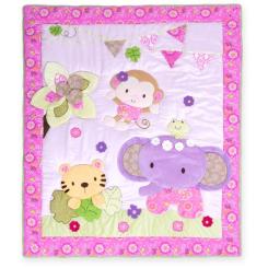 Детский постельный набор Luvena Fortuna с аппликацией животных Фото 1