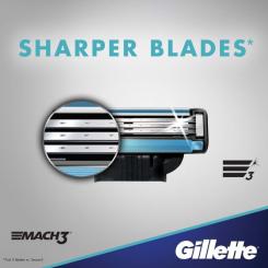 Бритва Gillette Mach3 с 2 сменными картриджами Фото 2