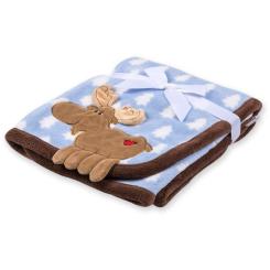 Одеяло детское Luvable Friends с рисунком животных для мальчиков Фото 1