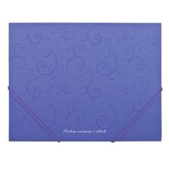 Папка на резинках Buromax А5, BAROCCO, violet Фото