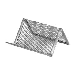 Подставка для визиток Axent 95x80x60мм, wire mesh, silver Фото