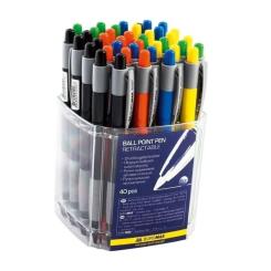 Ручка шариковая Buromax retractable JOBMAX, 0.7 мм Фото 1