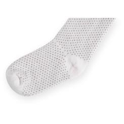 Колготки детские Bibaby для девочек в точечку белые Фото 1