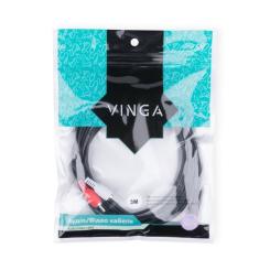 Кабель мультимедийный Vinga 3.5mm M to 2xRCA 3.0m Фото 2