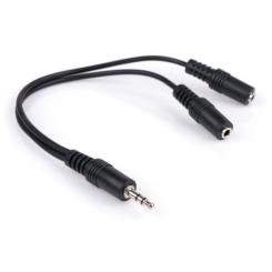 Переходник Vinga Jack 3.5mm M/2хF 0.2m Фото 1