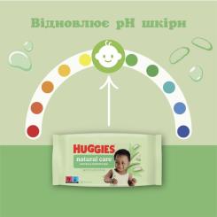 Детские влажные салфетки Huggies Natural Care 56 х 4 шт Фото 3