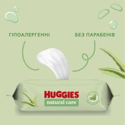 Детские влажные салфетки Huggies Natural Care 56 х 4 шт Фото 5