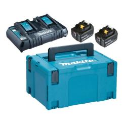 Набор аккумулятор + зарядное устройство Makita LXT (BL1850Bx2, DC18RD, Makpac3) Фото