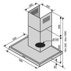 Вытяжка кухонная Ventolux ITALIA 60 INOX (900) PB Фото 6