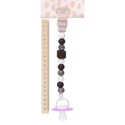 Клипса для пустышек Nattou коричневая Фото 3