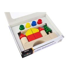 Конструктор Nic cubio деревянный 19 эл. Фото 1