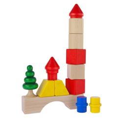 Конструктор Nic cubio деревянный 19 эл. Фото 4