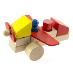 Конструктор Nic cubio деревянный Самолет Фото 4