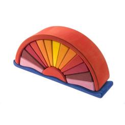 Конструктор Nic деревянный Восход красный Фото