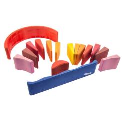 Конструктор Nic деревянный Восход красный Фото 1