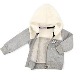 Кофта детская Haknur на молнии с меховым капюшоном Фото 3