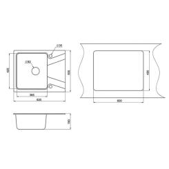 Мойка кухонная Minola MPG 1140-62 Пирит Фото 1