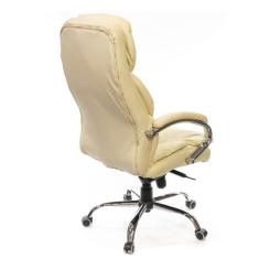 Офисное кресло Аклас Тироль CH MB кожа натур. бежевое Фото 3