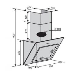 Вытяжка кухонная Ventolux TIVOLI 60 BK (700) PB Фото 4