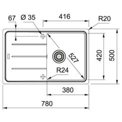 Мойка кухонная Franke Basis BFG 611-78 Фото 1