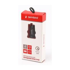 Зарядное устройство Gembird car QC black Фото 2