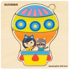 Развивающая игрушка Quokka Пазл-мозаика Воздушный шар Фото 1