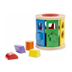 Развивающая игрушка Melissa&Doug Деревянный сортер-крутилка Фото 2