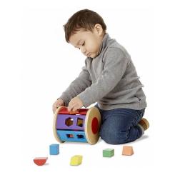 Развивающая игрушка Melissa&Doug Деревянный сортер-крутилка Фото 3