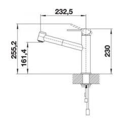 Смеситель Blanco AMBIS-S НЕРЖ Фото 2