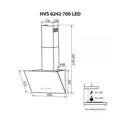 Вытяжка кухонная Minola HVS 6242 IV 700 LED Фото 10