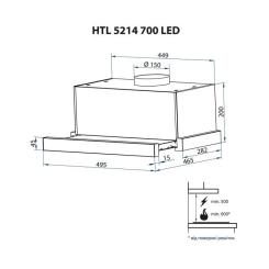 Вытяжка кухонная Minola HTL 5214 I 700 LED Фото 11