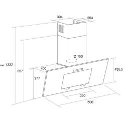 Вытяжка кухонная Pyramida HES 30 (D-600 MM) GRAY /AJ Фото 9