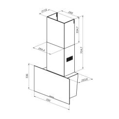 Вытяжка кухонная Pyramida V2-60 (1000) BL Фото 7