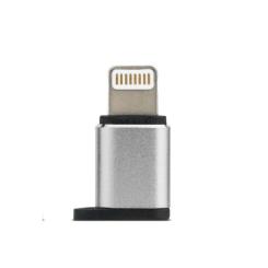 Переходник Remax Visual MicroUSB to Lightning, silver Фото