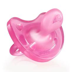 Пустышка Chicco Physio Soft силиконовая 16-36 мес 1шт роз Фото