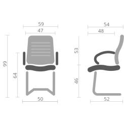 Офисное кресло Аклас Фиджи BL CF Черное Фото 5