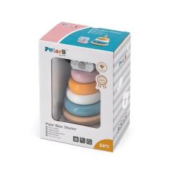 Развивающая игрушка Viga Toys Пірамідка PolarB Білий ведмідь Фото 1
