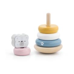 Развивающая игрушка Viga Toys Пірамідка PolarB Білий ведмідь Фото 2