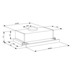 Вытяжка кухонная Eleyus LOTUS 1000 60 BL Фото 11