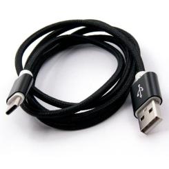 Дата кабель Dengos USB 2.0 AM to USB-C 1.5m black Фото