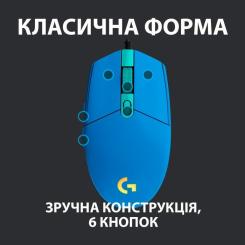 Мышка Logitech G102 Lightsync USB Blue Фото 3