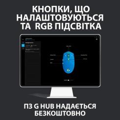 Мышка Logitech G102 Lightsync USB Blue Фото 8
