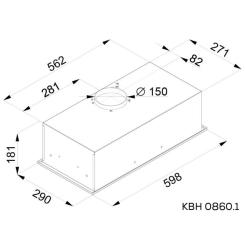 Вытяжка кухонная Kernau KBH 0860.1 B Фото 1