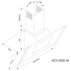 Вытяжка кухонная Kernau KCH 2191 W Фото 1
