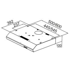 Вытяжка кухонная Pyramida UX 50 BL Фото 8