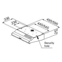 Вытяжка кухонная Pyramida WHX 50 BL Фото 9