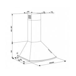 Вытяжка кухонная Eleyus Bora 1200 LED SMD 90 WH Фото 11