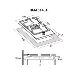 Варочная поверхность Perfelli HGM 31404 I Фото 9