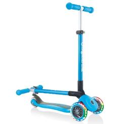 Самокат Globber Primo Foldable Lights Led голубой Фото 3