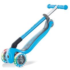 Самокат Globber Primo Foldable Lights Led голубой Фото 5